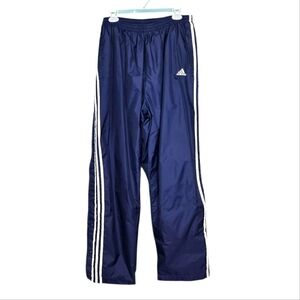 Vintage Adidas Men's Breakaway Pants Navy Blue XL Nylon Lined Streetwear
